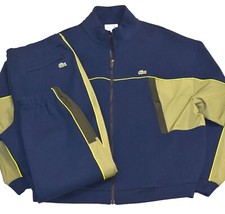 Lacoste Tracksuit Pique Zip Jacket Pants Set Mens Size XXL / 7 NWT