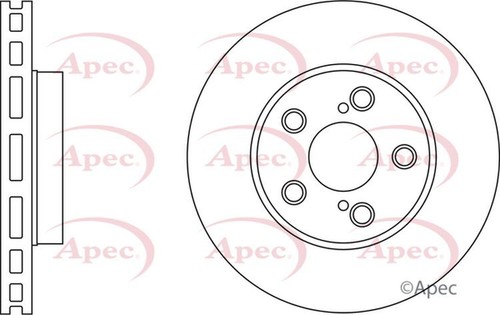 Apec brake disc front single - brake,
