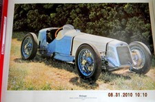 1927 DELAGE SUPERCHARGED GRAND PRIX RACING CAR POSTER