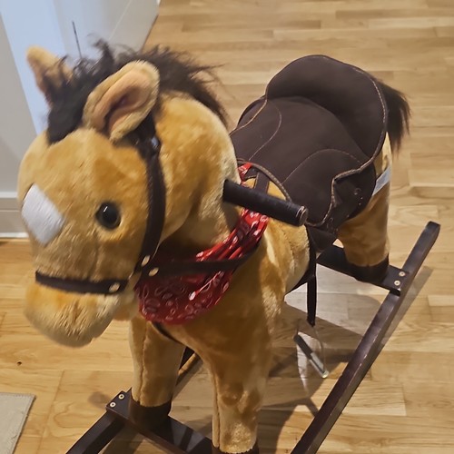 Plush rocking horse ride - rocking,