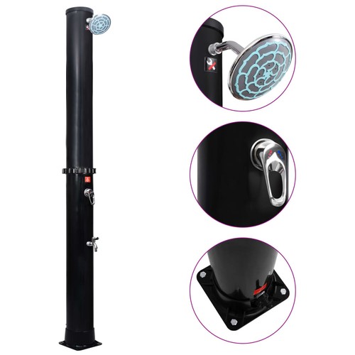 Outdoor solar shower with - shower,