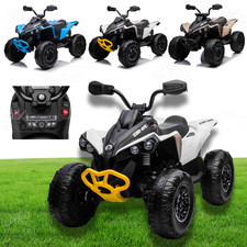 Kids Electric Ride On Car CAN-AM QUAD BIKE ATV | 24V | 4WD | Leather | EVA + RC