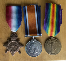 WW1 1914/15 Star BWM British War Victory Medal Trio Gnr Dvr Eaton RFA