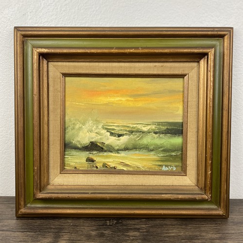 Vintage original oil canvas - original,