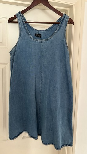 Topshop denim swing dress size - topshop,