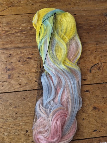 Long wavy full wig - wig, pastel