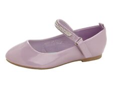 GIRLS LILAC PATENT DIAMANTE