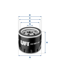 Ufi 481 oil - 2x, 23.481.00