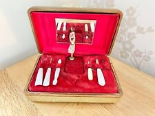 Vintage Jewellery / Nail Care Box Musical With Ballerina