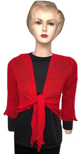 New womens tie open front - new, up