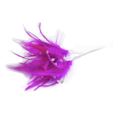 Diamante Feathers Corsage