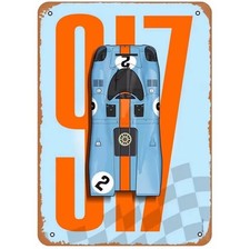 Porsche 917 Metal Poster Gulf
