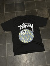 Stussy Men's Small Graphic T-Shirt 8 Ball Design