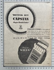 Wills Capstan  - 1937 Press