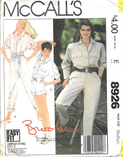 Vintage woman 1984 jumpsuit