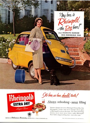 1958 rheingold beer miss - 1958,