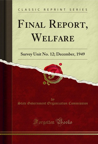 Final report welfare survey - welfare:,