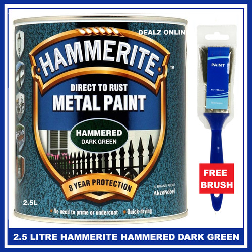 Hammerite hammered dark - hammered, green