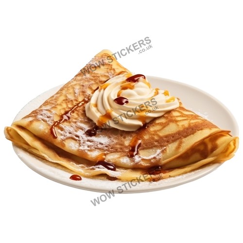 Crepe with toffee sauce - toffee,