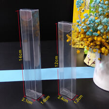 50X Clear PVC Boxes Wedding Favour Gift Candy Package Box Transparent Rectangle