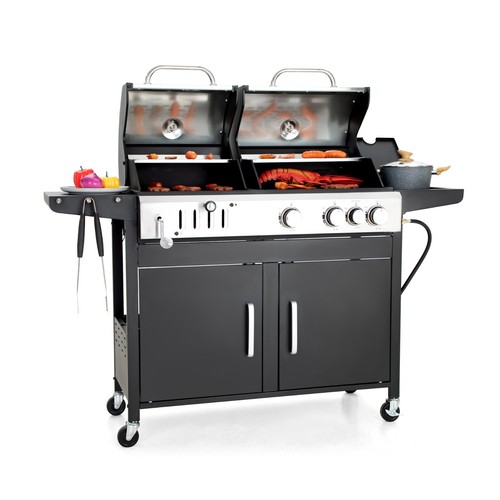 Gas charcoal outdoor grill bbq - gas,