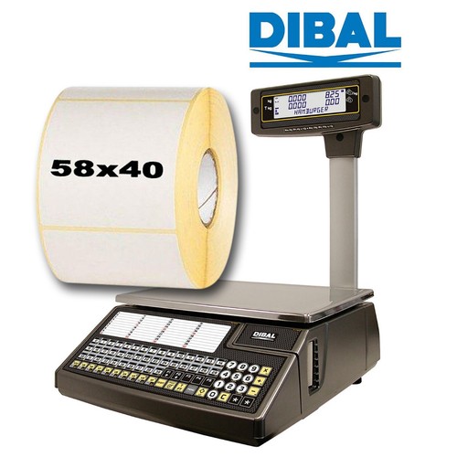 Scale labels 58x40 - scale, [mm]58x40