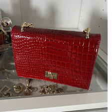Primark Red Crocodile Embossed