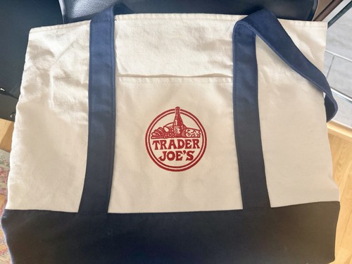 Trader joe large canvas tote - large,