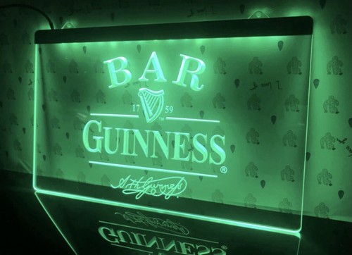 Guinness led sign beer - ,