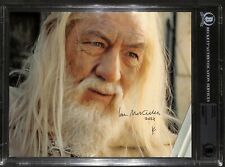 Ian McKellen GANDALF LOTR Signed 8x10 Photograph Beckett (Grad Collection)