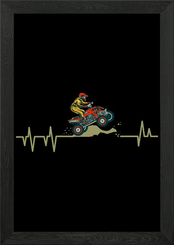 Quad bike framed wall art - framed,