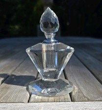 Cut Glass Perfume Bottle With