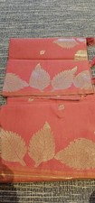Katan Silk Saree Peach with