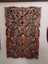 Antique Carved Wodden Panel
