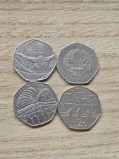 Extremely Rare 4×50p and Rare and Valuable Coins - 50 PENCES - 