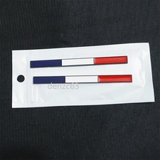 2x Matte France Flag Black