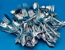 72 PC Oneida BRAHMS SILVERPLATE Community Flatware Silverware EXCELLENT