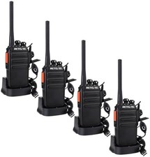 Rechargeable Long Range Walkie Talkies with Earpieces PMR446 16CH 2 Way Radios