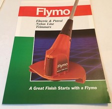 FLYMO Electric & Petrol Nylon Line Trimmers Original Glossy 1980s brochure