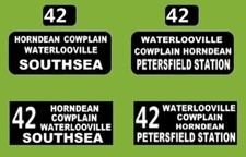 MODEL BUS WATERSLIDE TRANSFERS