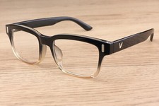 Thick Rectangle Clear Lens Glasses Women's Mens Fashion Vintage 