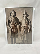 Old Fireman portrait in Glass