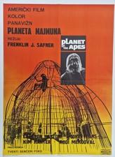 🦍 Planet of the Apes 1968 ex-YU Poster Charlton Heston Sci-Fi Cult Rare