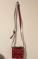 Zara Red Studded Leather