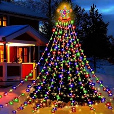 350 LED SHOOTING STAR WATERFALL LIGHT CHRISTMAS XMAS TREE HANGING FAIRY LIGHTS