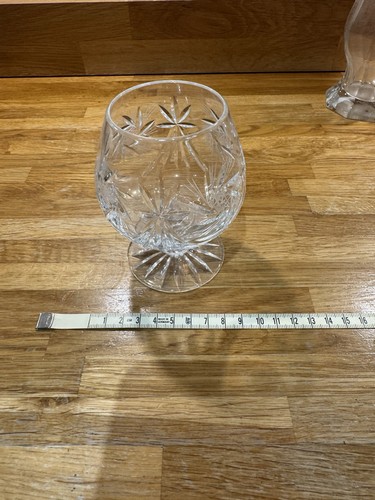 Clear cut glass brandy - clear,