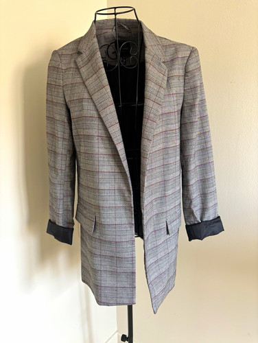 New look grey check - grey, woven