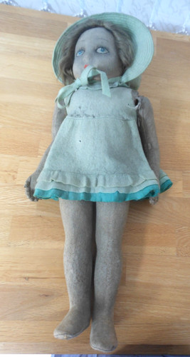 Antique felt doll - felt,
