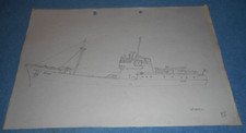 Fishing Boat Drawing Sketch