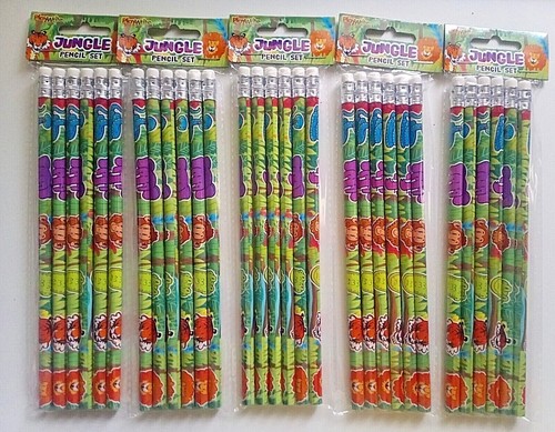 Jungle pencils with eraser - jungle,